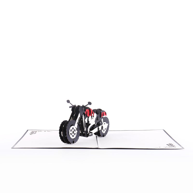 Liif Motorcycle Mania Father's Day Pop Up Card For All Occasions, Birthday, Father's Day Card, Happy Birthday Card For Dad, Boyfriend, Men, Congratulations Card, Retirement Card, Unique Gifts - Image 3